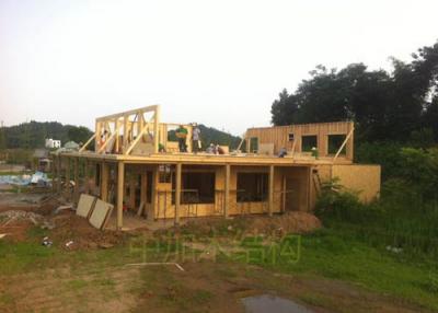 綿陽楊家鎮鄉約田園木結構施工現場